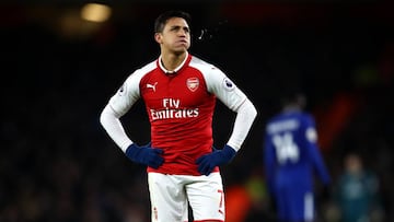 El chileno Alexis S&aacute;nchez, durante un partido con el Arsenal.