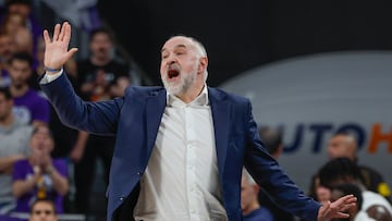 Pablo Laso ayer.