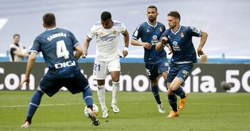 Rodrygo marca el 1-0 al Espanyol. 
 