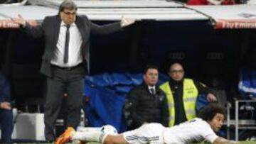 Martino, en el Bernabéu.