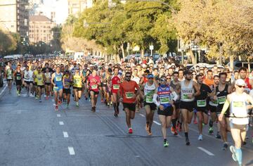 Las mejores imágenes del maratón de Valencia