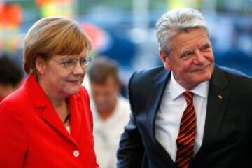 Angela Merkel y el Presidente de Alemania, Joachim Gauck.