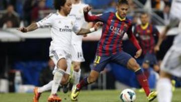 Marcelo, con Neymar.