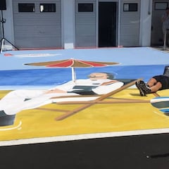 El mural de Alonso con el que la Fórmula 1 espera sus vacaciones