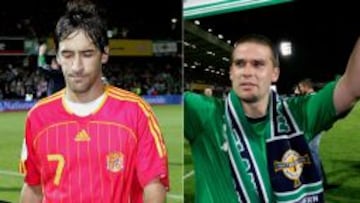 Se retira el norirlandés David Healy, autor de un 'hat-trick' en el último partido de Raúl con España