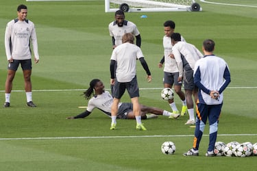 Buen ambiente durante el entrenamiento. 