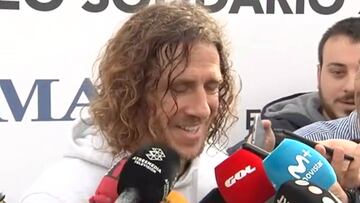 Puyol quips, "I'm glad Piqué's realized football's a 24-hour job"