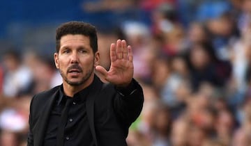 Atletico Madrid's Argentinian coach Diego Simeone