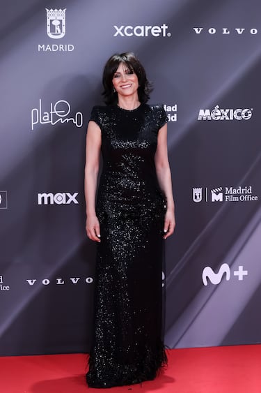 Ana Álvarez posa en la alfombra roja. 