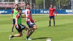 Entrenamiento de Osasuna en Tajonar.