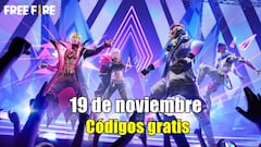 Free Fire | Códigos de hoy martes 19 de noviembre de 2025: recompensas gratis