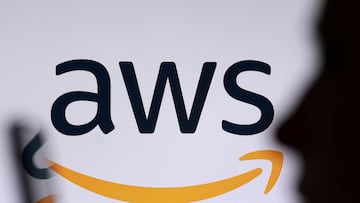 AWS logo is seen in this illustration taken October 20, 2025. REUTERS/Dado Ruvic/Illustration
