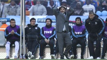 Diego Armando Maradona, en su etapa de seleccionador de Argentina.