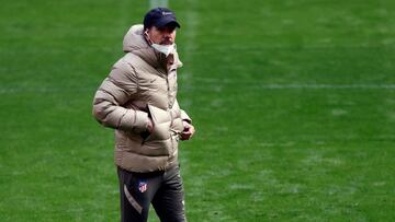 Diego Pablo Simeone durante un entrenamiento.