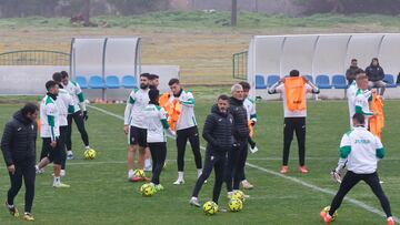 Ania, en el entrenamiento del jueves