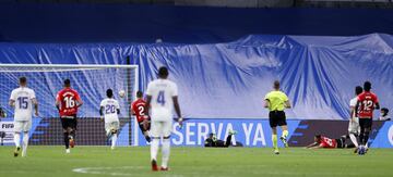 5-1. Karim Benzema marca el quinto gol.