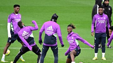 Entrenamiento del Real Madrid.