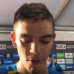 Ciclista colombiano corre la CRI del Mundial con rueda frenada