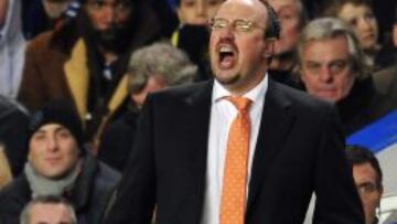 Rafa Benítez, anoche.