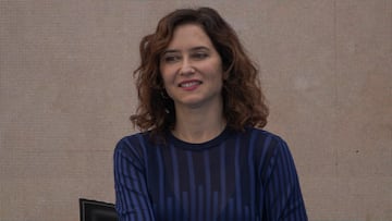 La presidenta de la Comunidad de Madrid, Isabel Díaz Ayuso, durante el acto institucional de hermanamiento entre la Comunidad de Madrid y Galicia para conmemorar el 150 aniversario del nacimiento de Antonio Palacios, en el Ayuntamiento de O Porriño, a 25 de octubre de 2024, en O Porriño, Pontevedra, Galicia (España). Prensa Ibérica Galicia y sus tres periódicos en la comunidad Faro de Vigo, El Correo Gallego y La Opinión de A Coruña, organizan en el municipio de O Porriño un hermanamiento entre Galicia y Madrid para conmemorar el 150 aniversario del nacimiento del arquitecto Antonio Palacios, que dejó un gran legado en las dos comunidades.
25 OCTUBRE 2024;HERMANAMIENTO;COMUNIDAD;CCAA;MADRID;GALICIA
Elena Fernández / Europa Press
25/10/2024