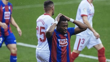 Diop, en su etapa en el Eibar.