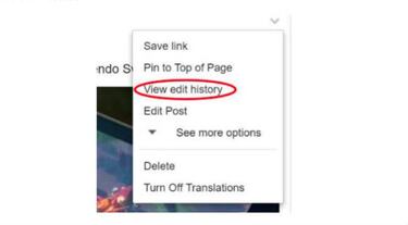Cómo saber si una publicación de Facebook ha sido editada