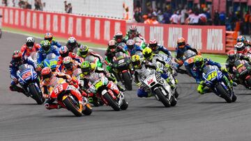 Los pilotos de MotoGP.