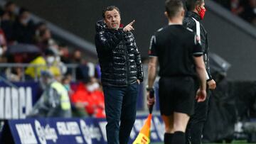 Sergio González, durante el partido contra el Atlético.