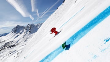 El esquiador Jan Farrell, durante la Copa del Mundo de Speed Ski de Vars.