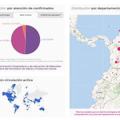 Mapa de casos y muertes por coronavirus por departamentos en Colombia: hoy, 1 de octubre