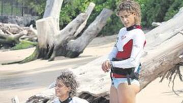 <b>GOTAS DE AGUA. </b>Daida e Iballa recorren las playas de medio mundo.