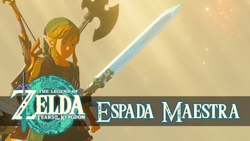 the legend of zelda tears of the kingdom nintendo switch guia espada maestra como conseguirla