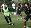 El Real Madrid se entrenó con seis jugadores del Castilla