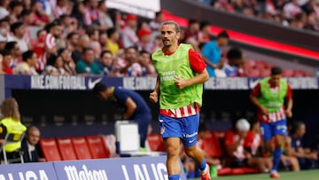 23/08/25 PARTIDO PRIMERA DIVISION ATLETICO DE MADRID ELCHE GRIEZMANN CALENTAMIENTO