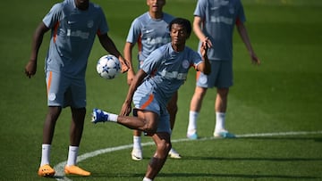 Juan Cuadrado volvió a los entrenamientos con Inter de Milán a una semana y media de Eliminatorias con Selección Colombia.