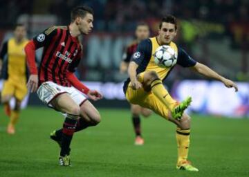 Mattia De Sciglio y Koke.