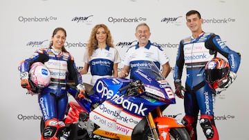 Herrera, Benito, Aspar y Torres en la presentación del Openbank.