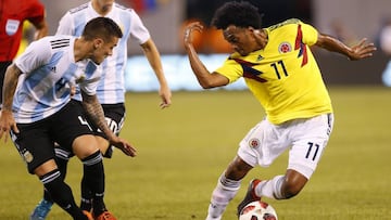 Mira las alineaciones probables de Colombia y Argentina 