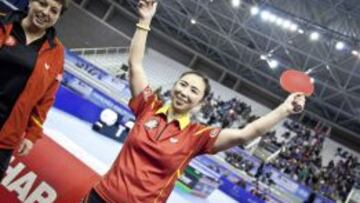 La jugadora española, tras su victoria en Portugal.