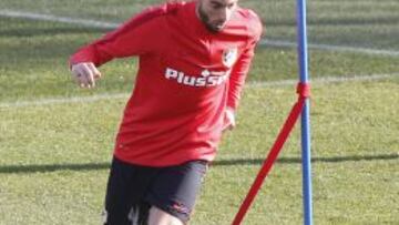 Carrasco, durante un entrenamiento.