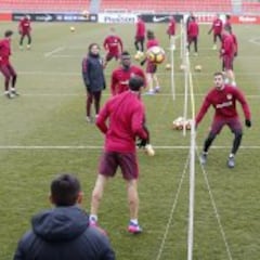El Atleti entrena pensando en el Celta de Vigo