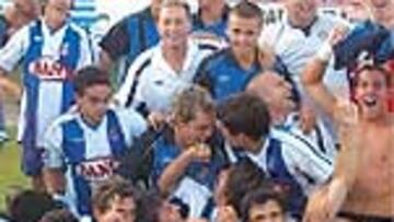 El Espanyol celebró su éxito.