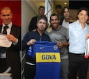 Famosos que han posado con la camiseta de Boca o River