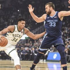 Recital de Marc Gasol (6 triples) en casa de Antetokounmpo