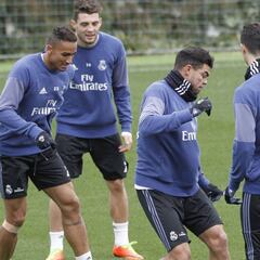 Susto de Cristiano por culpa de una entrada de Coentrao