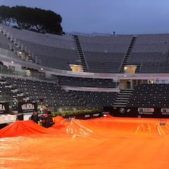 Djokovic-Tsitsipas, aplazado por la lluvia como el resto del día