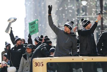 Las imágenes del desfile de los Eagles en Philadelphia tras el Super Bowl LII