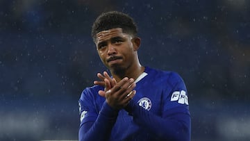 Soccer Football - UEFA Champions League - Chelsea v Ajax Amsterdam - Stamford Bridge, London, Britain - October 22, 2025 Chelsea's Wesley Fofana applauds fans after the match REUTERS/Isabel Infantes