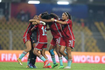 Nigeria y Colombia se enfrentaron por las semifinales del Mundial Femenino Sub 17 de la India en el Estadio Fatorda de Goa.