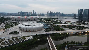 Hangzhou Olympic Sports Center, sede de los Juegos Asiáticos de septiembre.